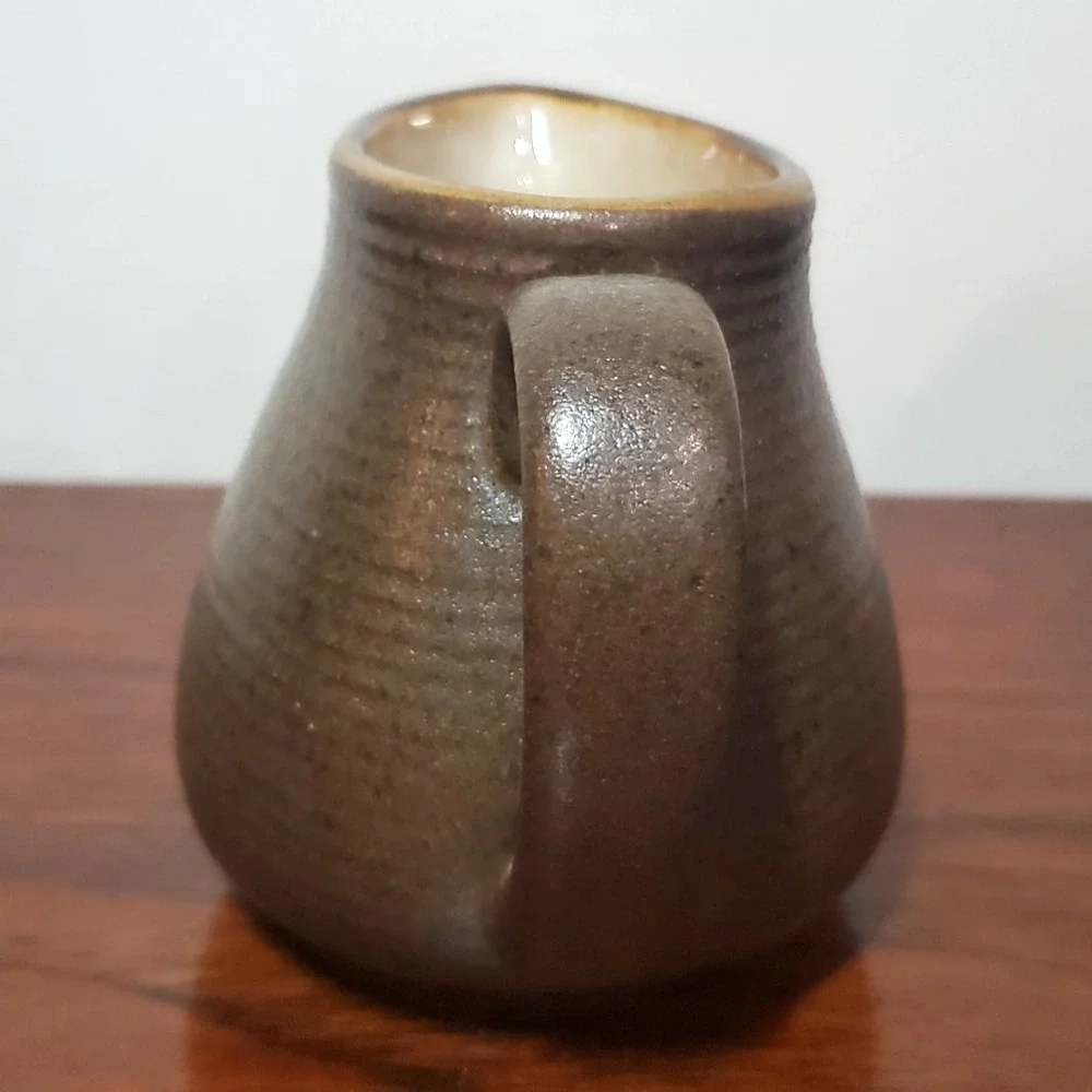 Vintage Sango Carousel Brown Creamer & Sugar Set‎ Stoneware
